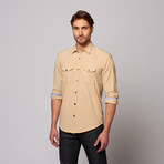 Cadet Button Up Shirt // Khaki (XL)