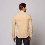 Cadet Button Up Shirt // Khaki (S)