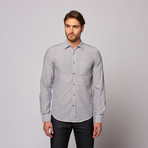 Franklin Button Up Shirt // Chambray Stripe (L)