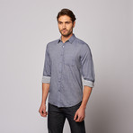 Arden Point Collar Shirt // Blue (L)