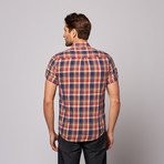 James Short Sleeve Shirt // Red Plaid (M)