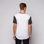 Tokyo Tee // White + Charcoal (M)