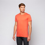 Basic Raw Neck Tee // Red (L)