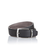 Double Face Belt // Black + Grey (45"L)