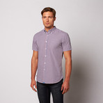 Nicholas Button Down Shirt // Red + Blue Check (M)