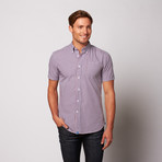Nicholas Button Down Shirt // Red + Blue Check (M)