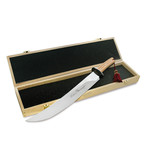 Sabre Champagne Olive Wood + Wood Box