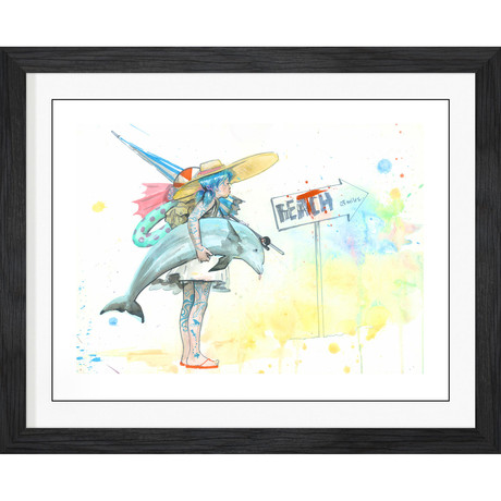 Lora Zombie // Beach Girl // Framed Limited Edition