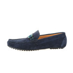 Suede Ribbon Driving Moccasin // Navy (Euro: 39)