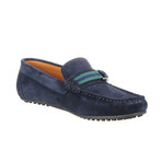 Suede Ribbon Driving Moccasin // Navy (Euro: 40)