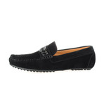 Rooster League // Suede Ribbon Driving Moccasin // Black (Euro: 40)