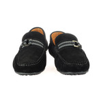 Rooster League // Suede Ribbon Driving Moccasin // Black (Euro: 42)