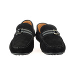 Rooster League // Suede Ribbon Driving Moccasin // Black (Euro: 39)