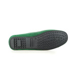 Suede Ribbon Driving Moccasin // Green (Euro: 39)