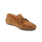Suede Bow Driving Moccasin // Brown (Euro: 40)