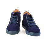 Suede High Top Sneaker // Navy (Euro: 44)