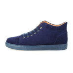 Suede High Top Sneaker // Navy (Euro: 39)