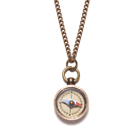 Miniature Antique Compass Necklace