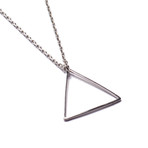 Silver Triangle Necklace