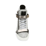 Saynt Hi-Top Sneaker // White + Black (US: 9)