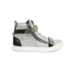 Saynt Hi-Top Sneaker // White + Black (US: 9)