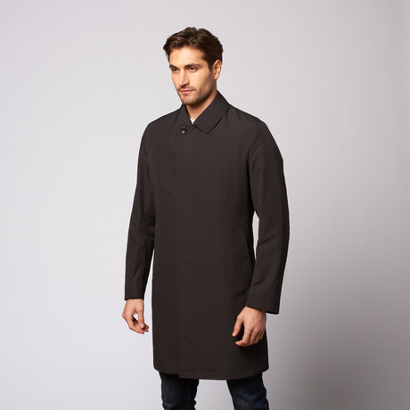 Bogart 38" Single Breasted Trench // Black (US: 36R)