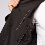 Bogart 38" Single Breasted Trench // Black (US: 36R)