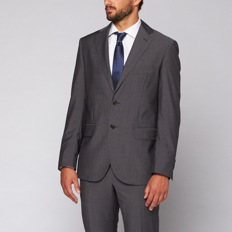 Versace 19.69 // Sorrento Two-Piece Suit // Charcoal Pinstripe  (Euro: 48)