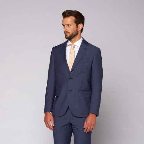 Versace 19.69 // Capri Two-Piece Suit // Blue Pinstripe (Euro: 46)