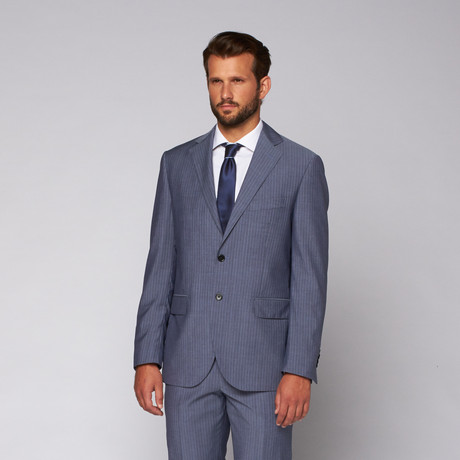 Versace 19.69 // Sorrento Two-Piece Suit // Blue Pinstripe  (Euro: 46)