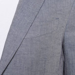 Versace 19.69 // Positano Linen Blend Blazer // Blue Chambray  (Euro: 56)