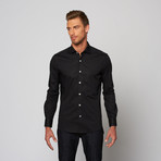 Button Up Dress Shirt // Black (XL)