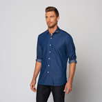 Denim Button Up Dress Shirt // Indigo (XL)
