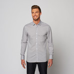 Check Button Up Dress Shirt // Grey (XS)