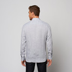 Linen Button Up Dress Shirt // Grey (2XL)