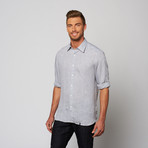 Linen Button Up Dress Shirt // Grey (M)