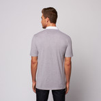 Oxford Polo Shirt // Grey + White (M)