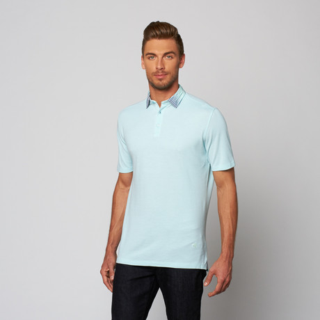 Oxford Polo Shirt // Seafoam + White (XS)