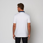 Heather Jersey Polo Shirt // White (XS)