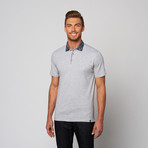 Heather Jersey Polo Shirt // Grey (2XL)