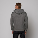 The Kooples // Hooded Sweat Jacket + Sheepskin Lining // Grey Vintage (S)