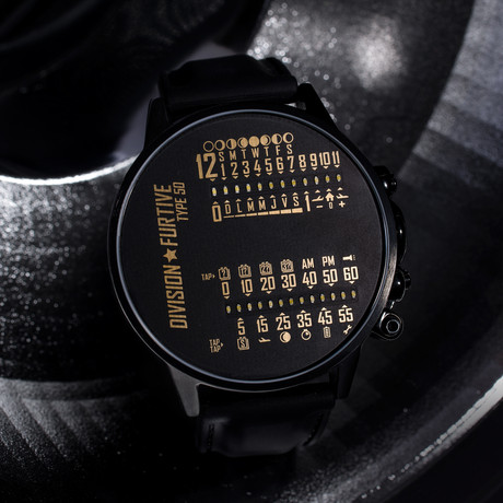 Division Furtive // Type 50 Watch // Dual Linear Movement (Pacific Time)