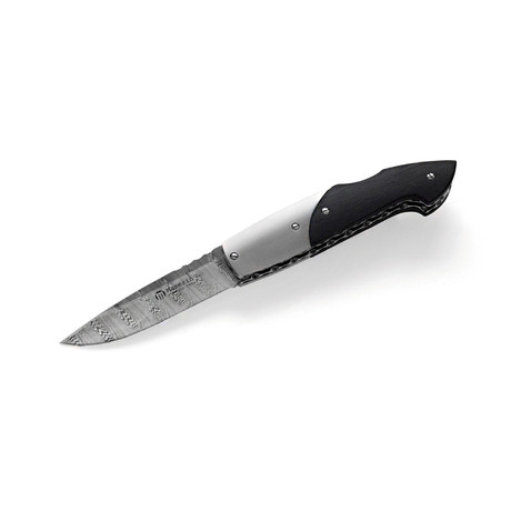 Consoli Knife + Leather Pouch (Black Buri)