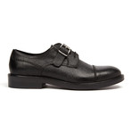 The Kooples // Low Top + Leather Buckle // Black (Euro: 42)