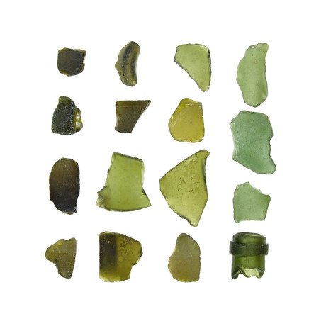 Olive Green Sea Glass (8"L x 8"H)