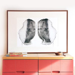 Black + White Abstract (16.5"L x 20.5"W)