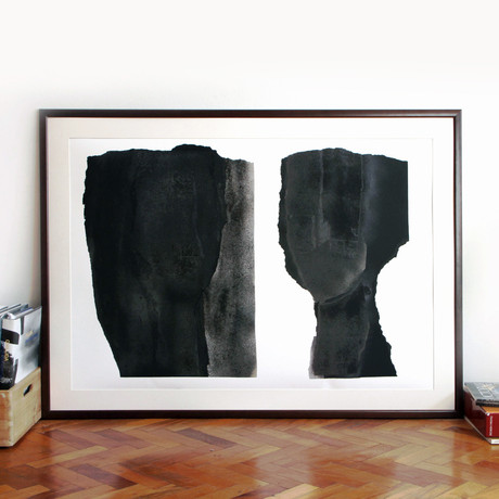 Black + White Painting (20.4"L x 28.5"W)