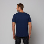 Breton Wave Tee // Navy (L)