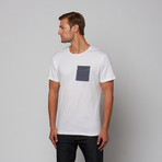 Japanese Waves Pocket Tee // White (L)