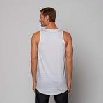 Breton Wave Pocket Tank Top // White (S)